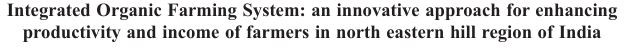 Integrated Organic Farming System: an innovative approach for enhancing  productivity and income of farmers in north eastern hill region of India